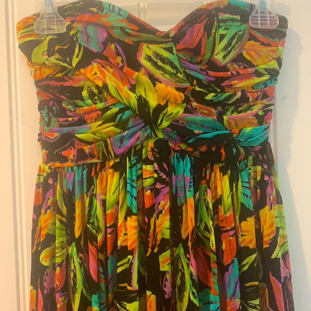Strapless Colorful Dress